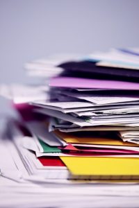 Stack of file folders