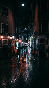 Narrow Amsterdam Street