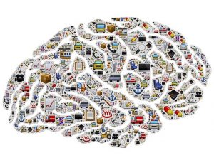 graphic of brain with lots of thing going on