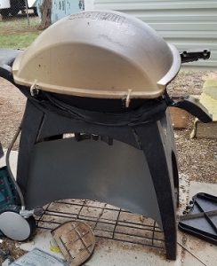 melted grill stand