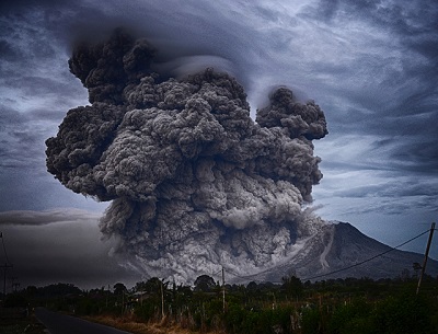 explosive volcanic eruption